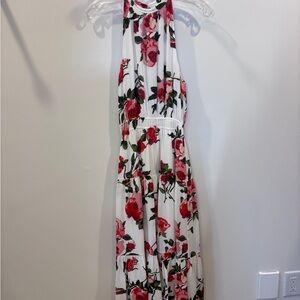 Wilfred Floral Halter Neck Maxi Dress